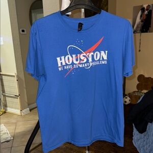 Blue Houston Graphic T-Shirt